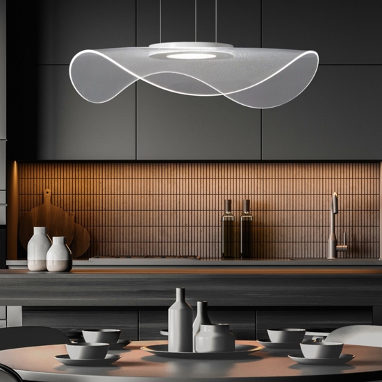 Lampadario per cucina moderna led 45w 3000k medusa perenz