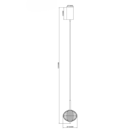 Lampada a sospensione contemporanea vetro decorato led cct dimmerabile oro