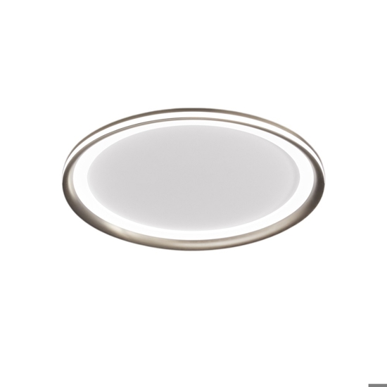 Plafoniera a soffitto edge grigio titanio perenz led 38w 3000k moderna