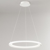 Lampadario edge perenz bianco anello led 86w 3000k design moderno
