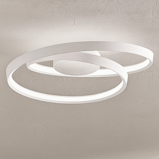 Plafoniera moderna ritmo bianca led cct 3000k 4000k 6000k perenz