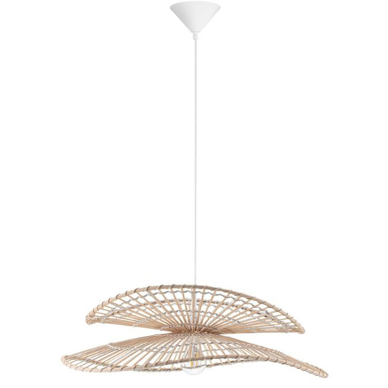 Lampadario di rattan naturale e bamboo rattan per cucina