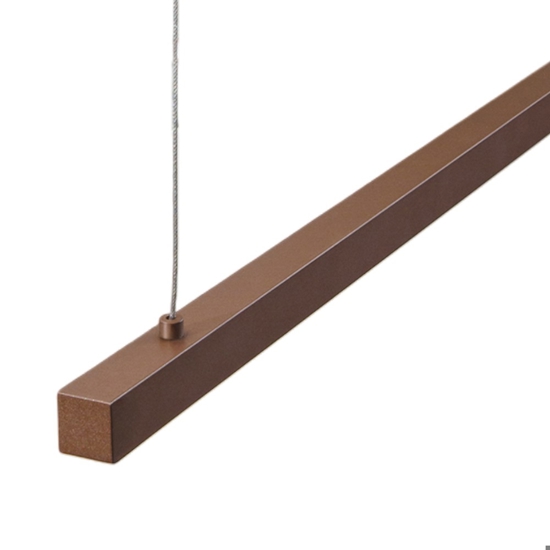 Lampadario per tavolo sala da pranzo link perenz marrone metallizzato