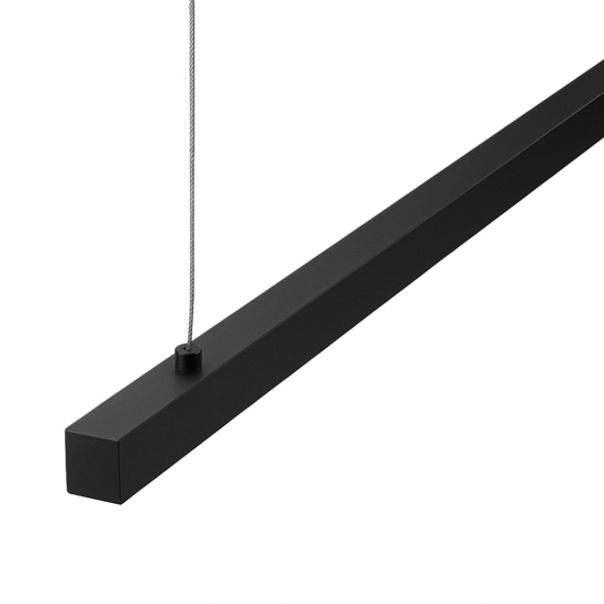 Lampadario led barra nero per tavolo scrivania ufficio link perenz