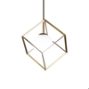 Lampada a sospensione da bagno cube oro 15cm opaco perenz illuminazione