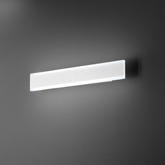 Applique led 16w cct rettangolare moderna bianca perenz kante