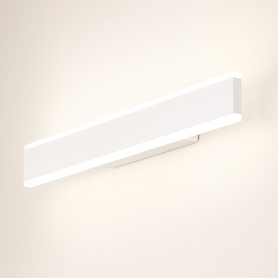 Applique led 24w cct perenz kante bianco moderna per soggiorno