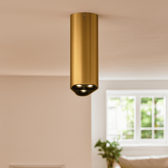 Faretto da soffitto led 3000k oro opaco