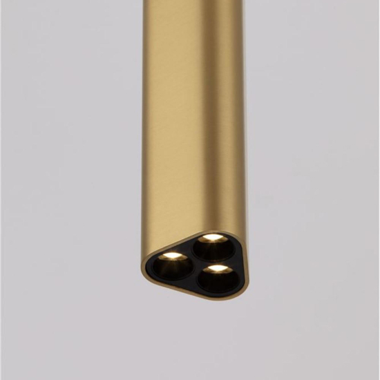 Faretto led da soffitto oro opaco 3000k h30 cm
