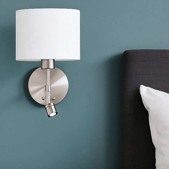 Applique per comodino camera da letto round hotel perenz