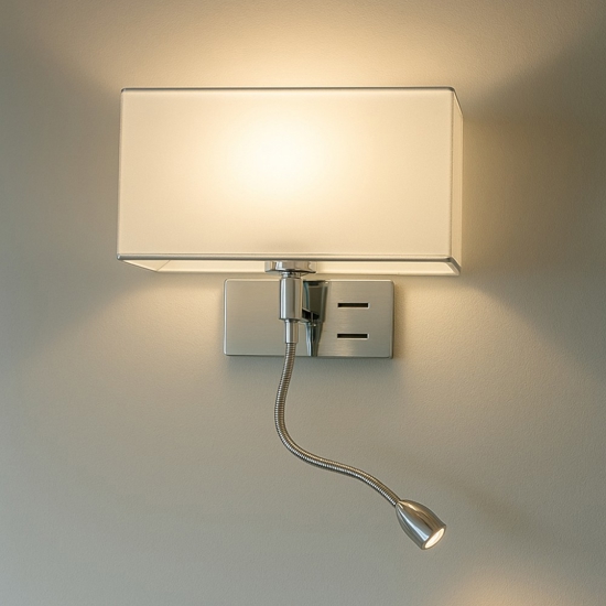 Applique destro per comodino camera da letto perenz para hotel