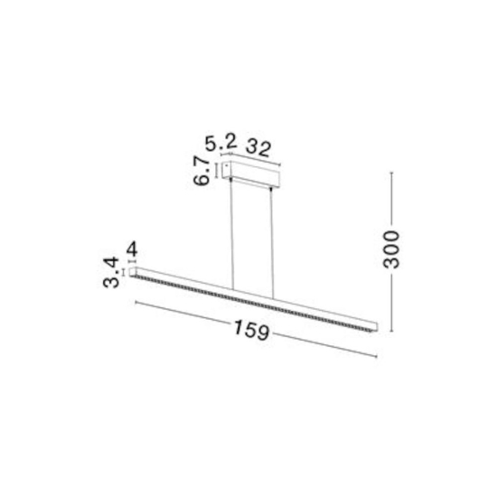 Lampadario moderno per tavolo da pranzo bianco led 3000k dimmerabile