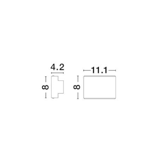 Applique led 3000k elegante oro luce sopra sotto