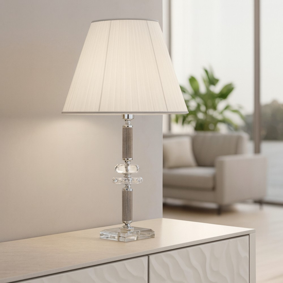 Lampada da tavolo ondaluce lg dido cromo classica