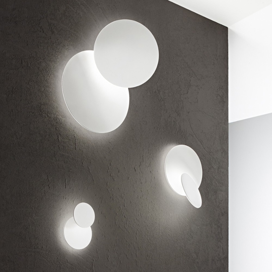 Plafoniera drum bianca led 33w 3000k moderna per soggionro