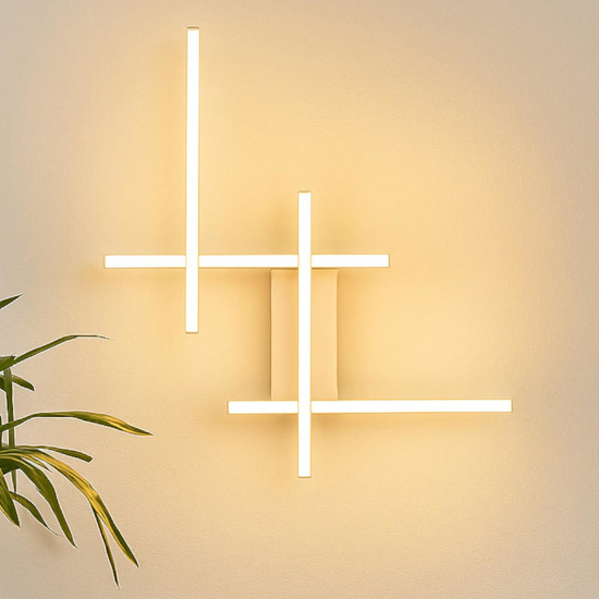 Applique led 3200k dimmerabile bianca moderna minimalista