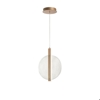 Lampadario a sospensione per bagno disco trasparente ondaluce juis led 20w 3000k
