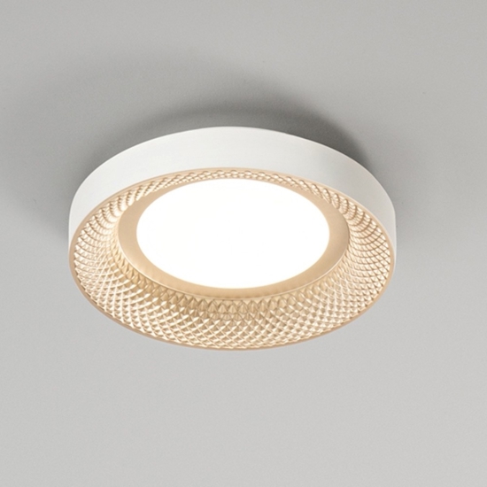 Plafoniera moderna hive led 40w 3000k 4000k bianco oro perenz