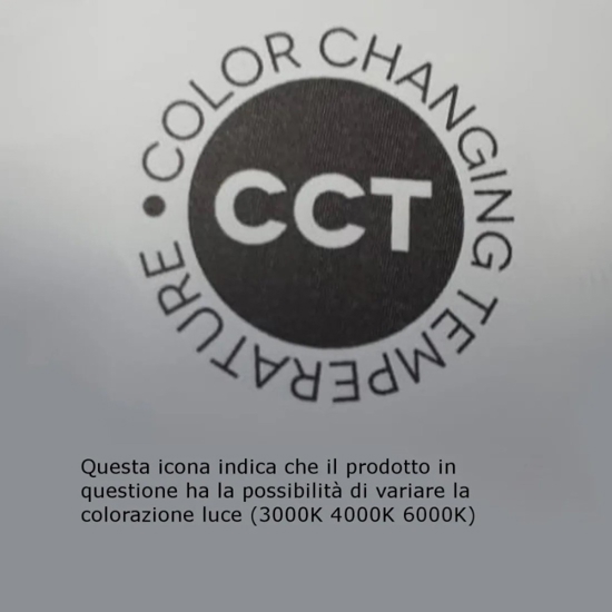 Plafoniera led cct 3000k 4000k 6000k moderna perenz cross bianco