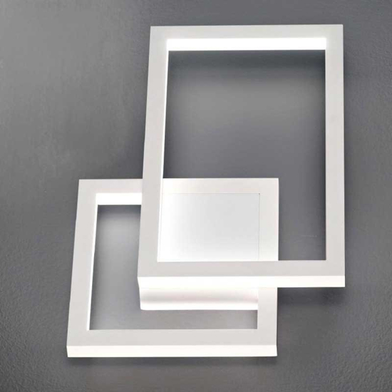 Applique led cct 20w 3000k 4000k 6000k bianco moderna cross perenz