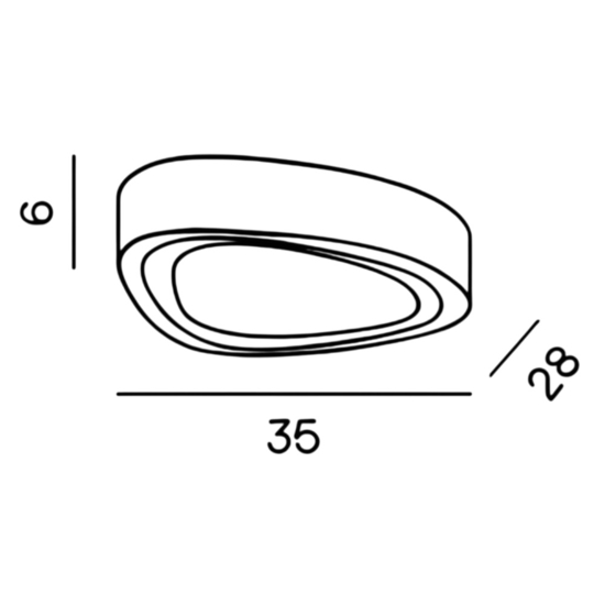 Plafoniera di vetro bianco dal design moderno mou perenz
