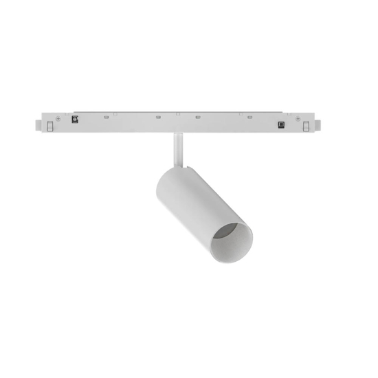 Ego track faretto bianco led 12w 3000k per binario monofase