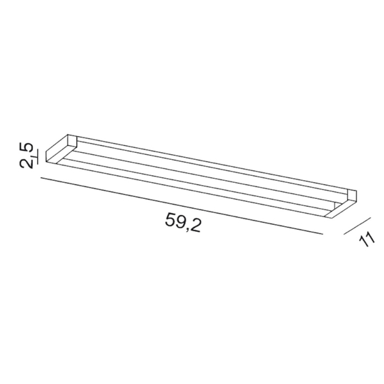 Applique slim 18w cct girevole moderna perenz illuminazione