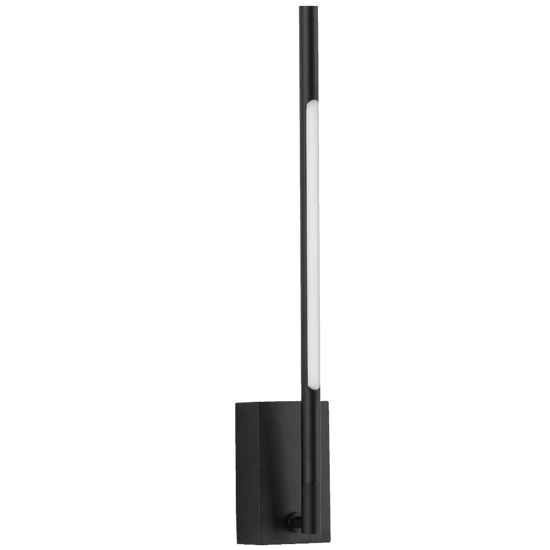 Applique moderna nera orientabile led 3000k 1 luce
