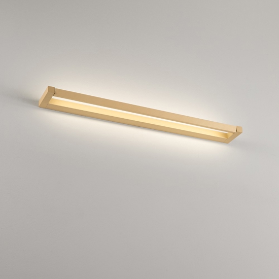Applique slim led 24w cct girevole moderno oro perenz illuminazione