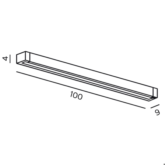 Applique led sway girevole bianco 35w 3000k 4000k 6000k moderna perenz