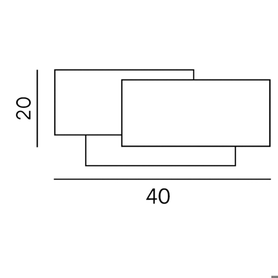 Applique led nero design moderna dip perenz illuminazione