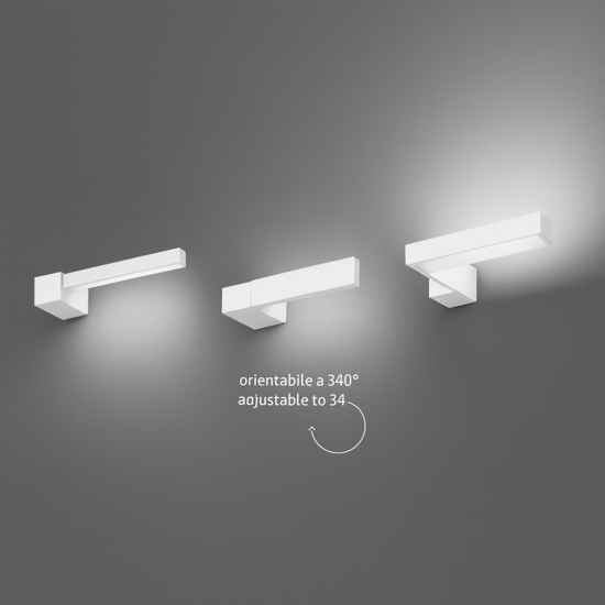 Applique led 14w cct bianco girevole elle perenz illuminazione