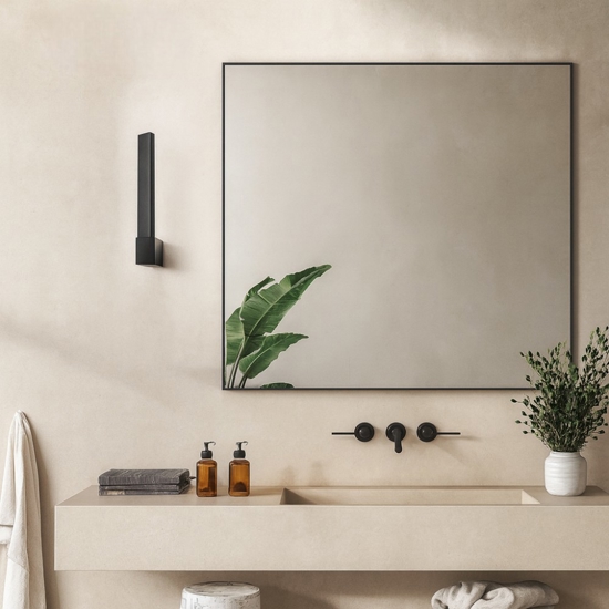 Applique girevole led cct 14w moderna nero elle perenz illuminazione