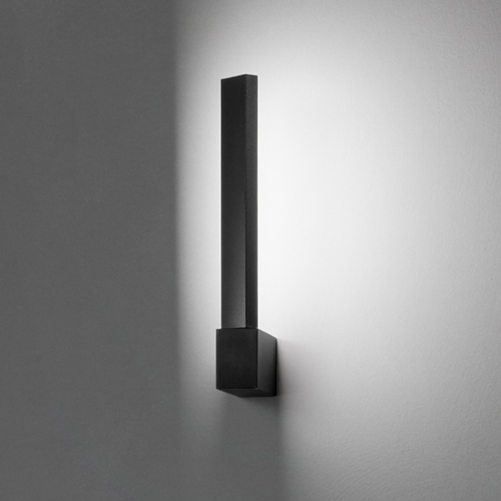 Applique girevole led cct 14w moderna nero elle perenz illuminazione