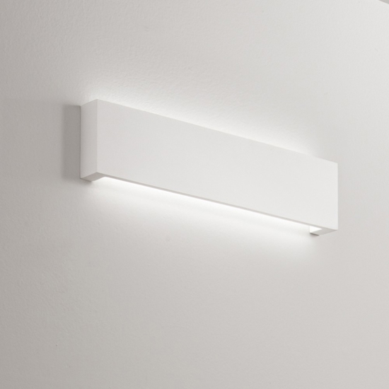 Applique rettangolare led 12w 3000k di gesso wall perenz illuminazione