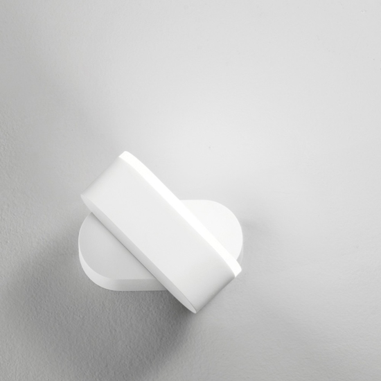 Applique bianco moderna girevole led 3000k perenz illuminazione candy