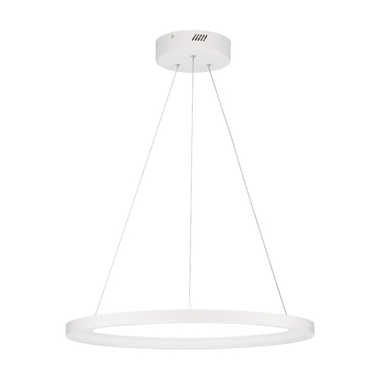 Lampadrio per camera da letto cerhcio bianco led 3000k dimmerabile