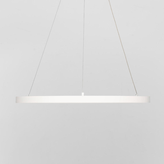 Lampadrio per camera da letto cerhcio bianco led 3000k dimmerabile