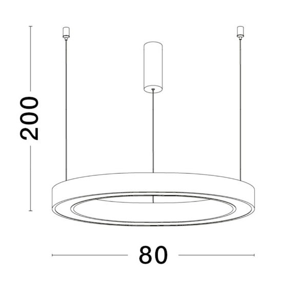 Lampadario per camera da letto led 3000k triac dimmerable oro 80 cm