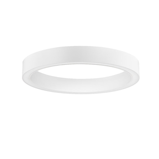 Plafoniera anello bianco led 3000k dimmerabile 60 cm