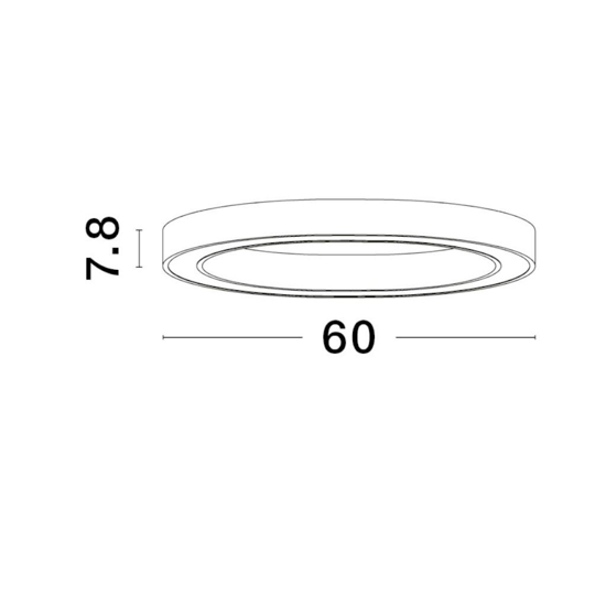 Plafoniera per camera da letto anello oro led 3000k dimmerabile