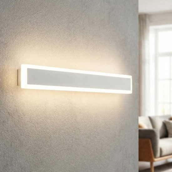 Applique wally bianca led 22w 3000k rettangolare moderna perenz