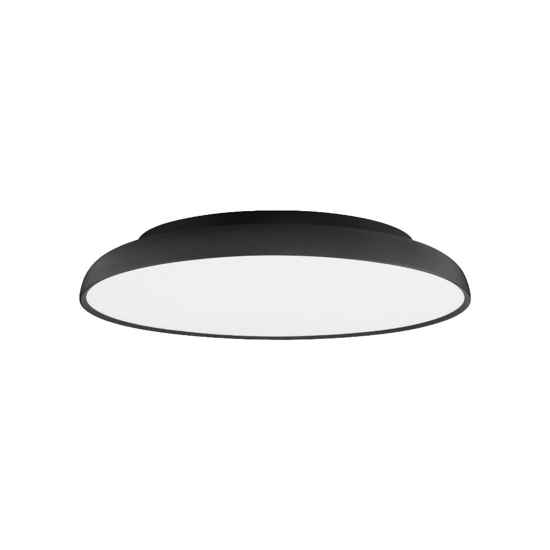 Plafoniera per camera da letto nera led 3000k dimmerabile 60 cm