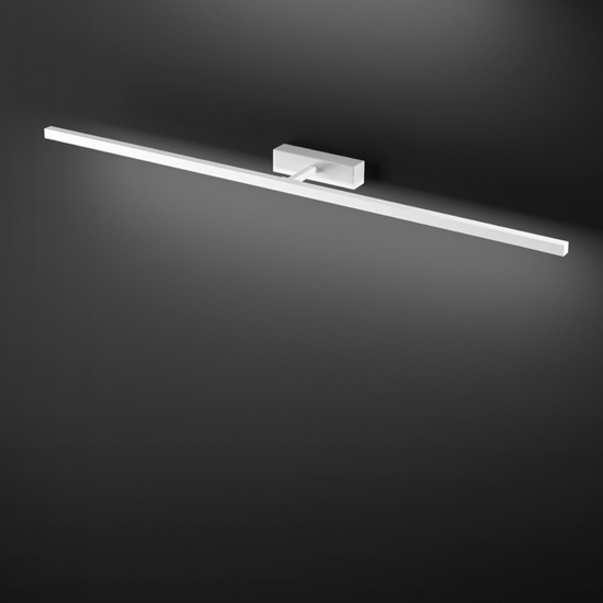 Applique orientabile 102cm bianco da specchio bagno led cct riga perenz
