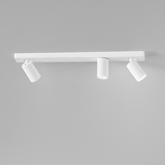 Plafoniera obby perenz bianca con tre spot orientabili