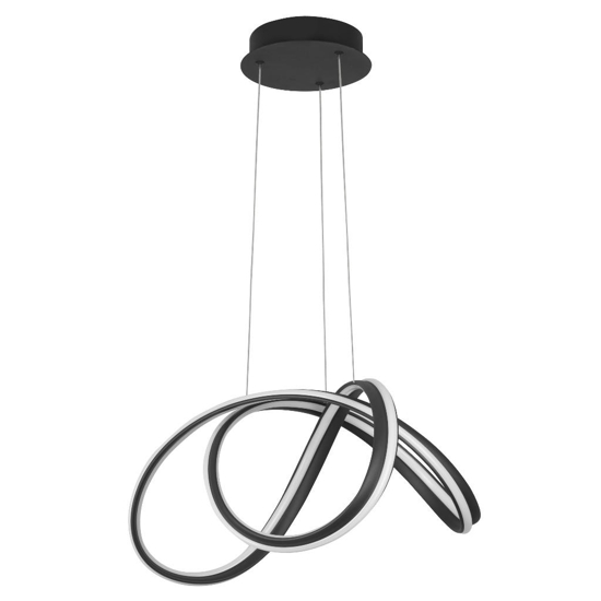 Lampadario design moderno led 60w 3000k dimmerabile mero