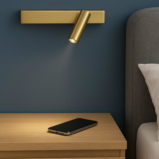 Ideal lux bonne nuit applique da comodino luce orientabeile led 3000k