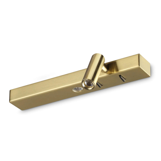 Ideal lux bonne nuit applique da comodino luce orientabeile led 3000k