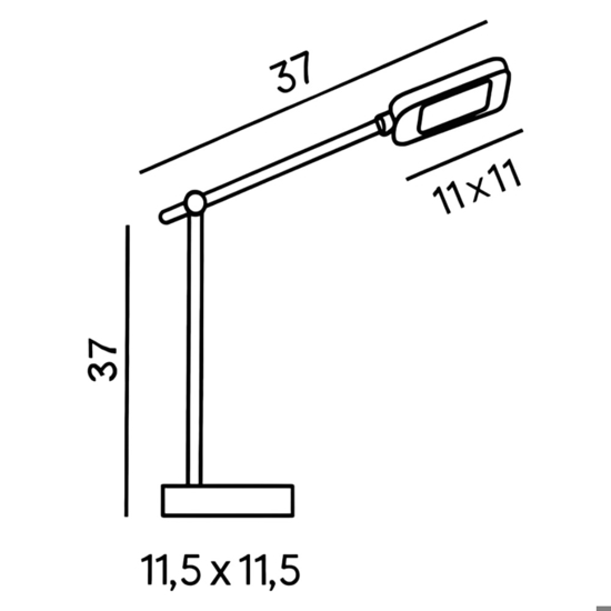 Lampada da scrivania bianca led cct per ufficio icon perenz