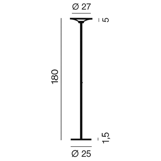 Piantana bianca lampada da terra led 3000k dimmerabile balance perenz